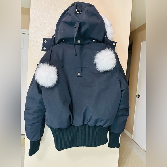 women Puffer Jacket with High Collar and Ribbed Cuffs - Picture 5 of 17